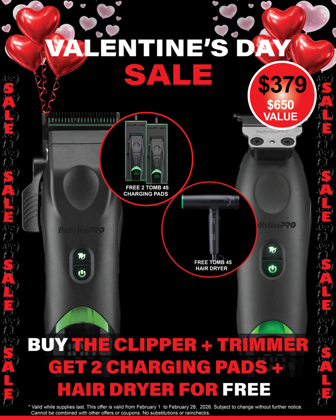 Babyliss Tomb 45 T45 Clipper + T45 Trimmer + Tomb45 Nano Titanium Dryer Combo