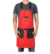 Stylecraft Professional Heavy Weight Waterproof Barber or Salon Hair Cutting Apron - Red SC315R