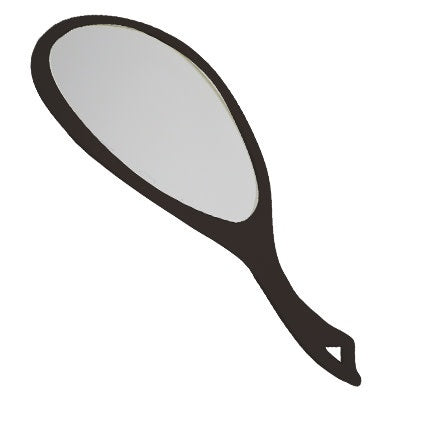 Soft 'n Style Professional Hand-Held Mirror - Black (7703-BK)