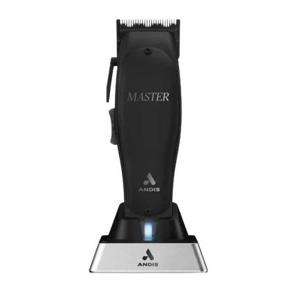 Black Andis Master clipper on a white background