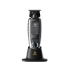 Black hair trimmer on a white background