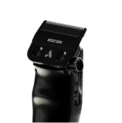 Black hair clipper with 'RECON' branding on a white background
