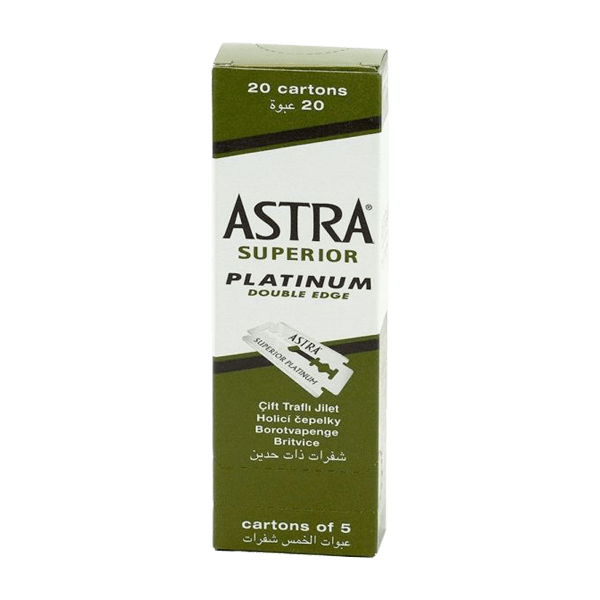 Astra Superior Platinum Double Edge Shaving Razor Blades 100