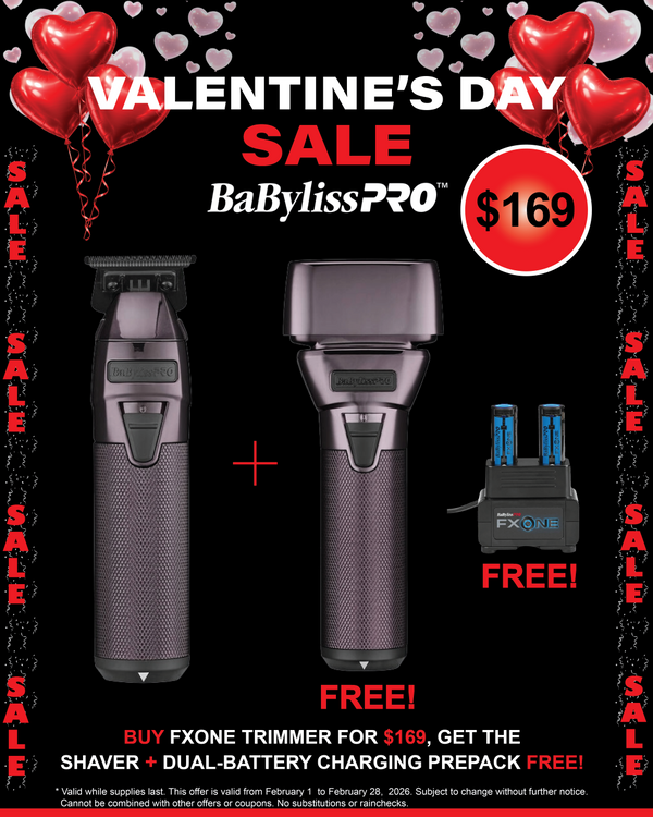 BaBylissPRO FXONE PurpleFX Trimmer & Foil Shaver Bundle - Tool Only & Dual Battery Kit Combo