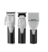 Set of three hair clippers by BaBylissPRO on a white background