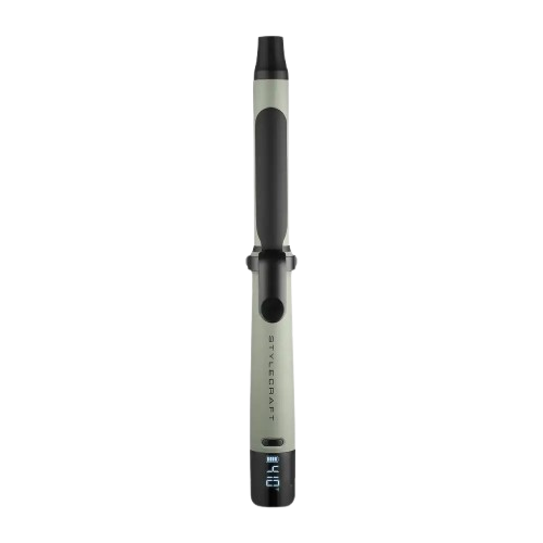 StyleCraft Sage 1” Cordless Spring Curling Iron & Wand with Removable Clamp
