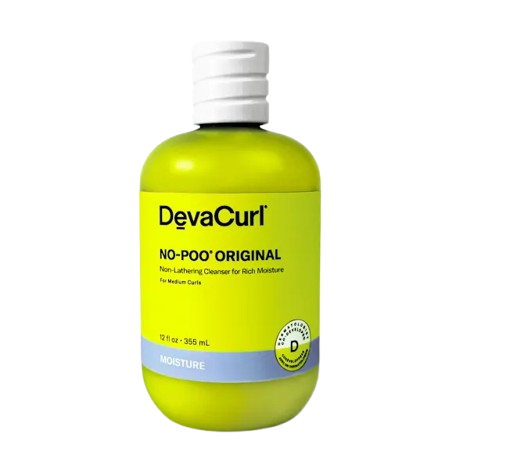 Devacurl No-Poo Original cleanser bottle on a white background