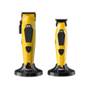 Yellow and black hair clipper and trimmer on a white background