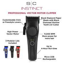 Stylecraft Instinct Clipper - Professional Vector Motor Cordless Hair Clipper with Intuitive Torque Control SC607M