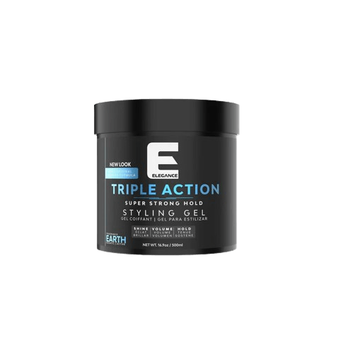 Elegance Earth Fragrance Triple Action Hair Gel for Men And Women - Super Strong Hold, Extreme Volume, And Long Lasting Shine - Flake Free And Refreshing Fragrance - All Hair Types