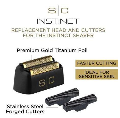 Stylecraft Replacement Foil Head and Cutter Set Compatible with Instinct Shaver SC542B