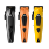 Three hair trimmers in black, orange, and yellow with 'JRL' branding on a white background.