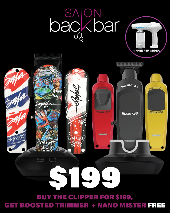 Professional StyleCraft King Saladeen Clipper + Free Gamma Boosted Trimmer & Nano Evo Mister – Limited $199 Deal