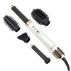 Hair styling tool with attachments on a white background