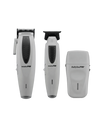 Set of BaBylissPRO hair clippers on a white background