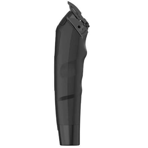 Black grooming clipper on a white background