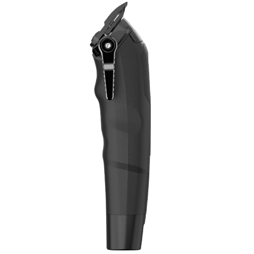 Black electric trimmer on a white background