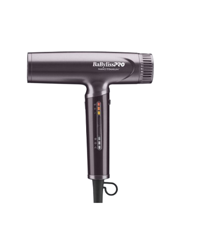 BaBylissPRO hair dryer on a white background