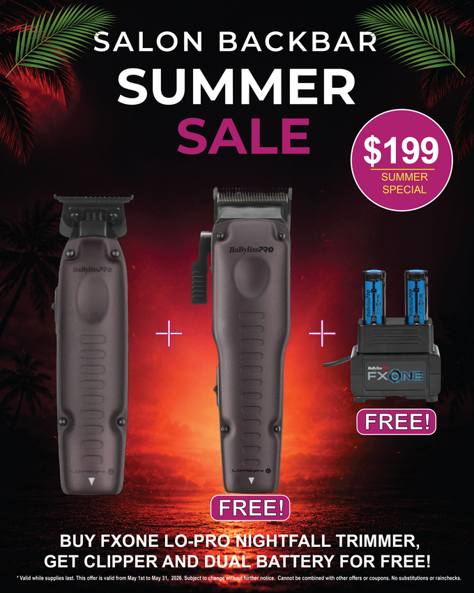BaBylissPRO FXONE LoPROFX Nightfall Clipper & Trimmer Bundle – Limited Edition $345 Value for Only $199 + FREE Battery Kit