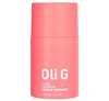 Coral bottle of Oli G Atomic Hair Repair Leave-In Treatment on a white background