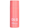 Pink bottle of Oli G Atomic Hair Repair Leave-In Treatment on a white background