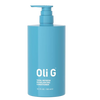 Blue bottle of Oli G Total Refresh pH Balancing Conditioner on a white background