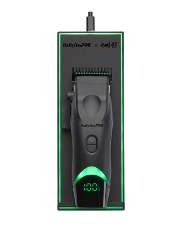 BaBylissPRO t45 charging mat with black and green accents