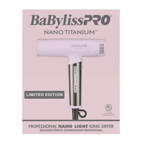 BaBylissPRO Nano Titanium Limited Edition Professional Nano Light Ionic Dryer (Pink)