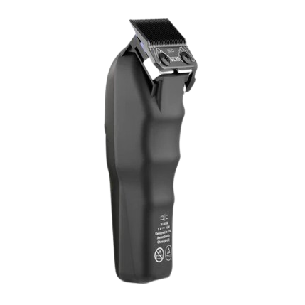 Black hair trimmer on a white background