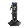 Black hair trimmer with visible branding on a white background