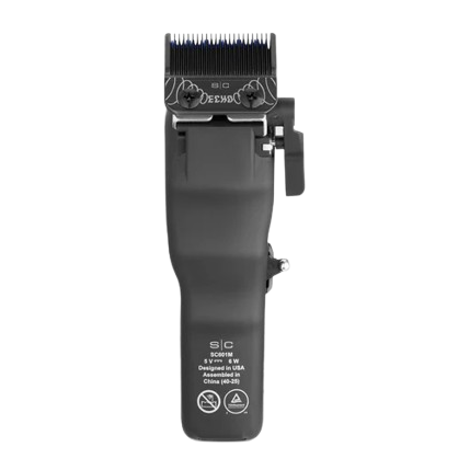 Black hair clipper with visible branding on a white background