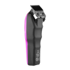 Black and pink hair trimmer on a white background