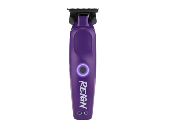 StyleCraft Purple grooming tool with 'Reign' branding on a white background