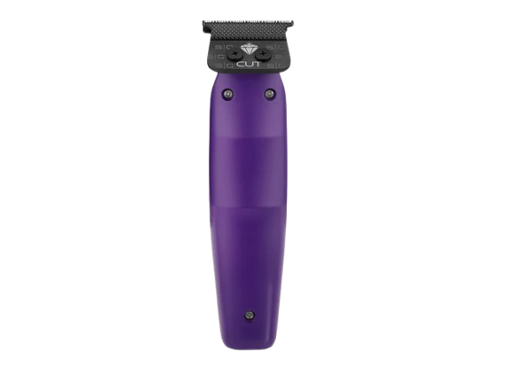Purple grooming trimmer on a white background