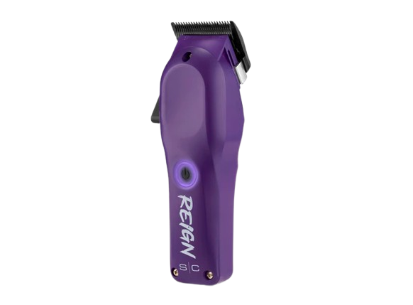 Purple StyleCraft Reign hair clipper on a white background