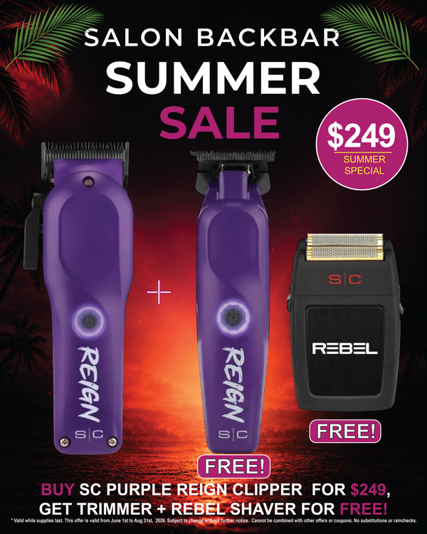 StyleCraft Purple Reign Clipper + Trimmer & Rebel Shaver Combo