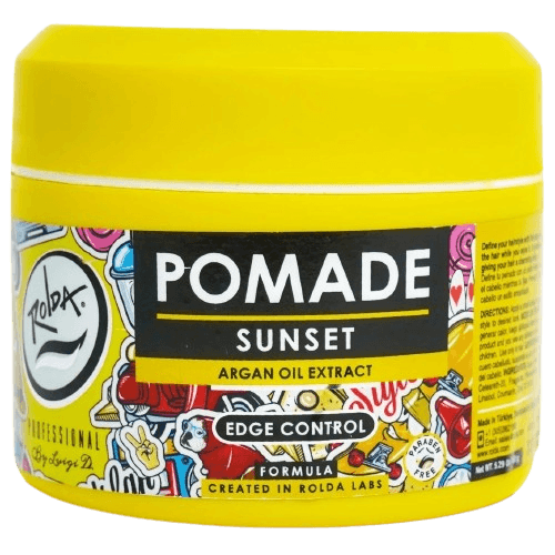 Rolda - Sunset Hair Pomade | Water Based Formula, Medium Hold, Medium Shine, Washes Out Easily, All Day Hold, Flake-free