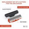 Stylecraft Replacement Set of 2 Cutters (1 Red Crunchy & 1 Black Forged) for the Uno Shaver SCUNORC