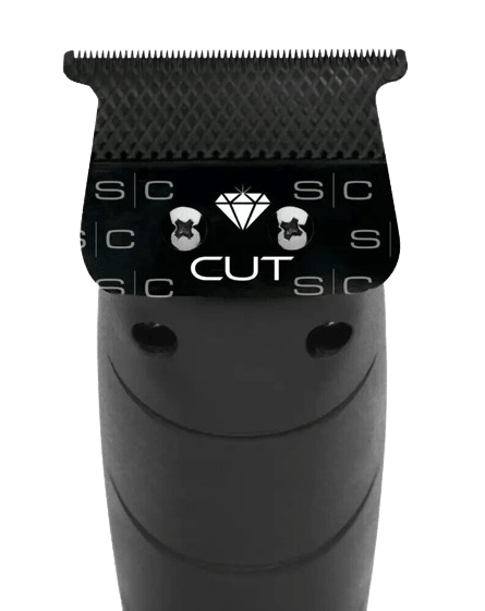 Stylecraft Replacement Diamond Cut Fixed Black Diamond DLC Hair Trimmer Blade with The One Cutter Set SC541B