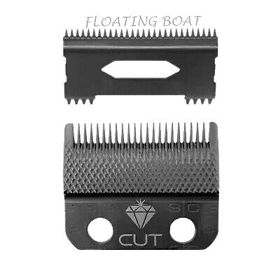 Stylecraft Replacement Diamond Cut Fixed Fade Hair Clipper Blade with Shallow Tooth 2.0 Moving Cutter Set SC540B