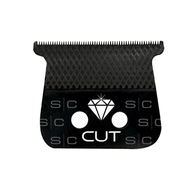 Stylecraft Replacement Diamond Cut Fixed Black Diamond DLC Hair Trimmer Blade with The One Cutter Set SC541B