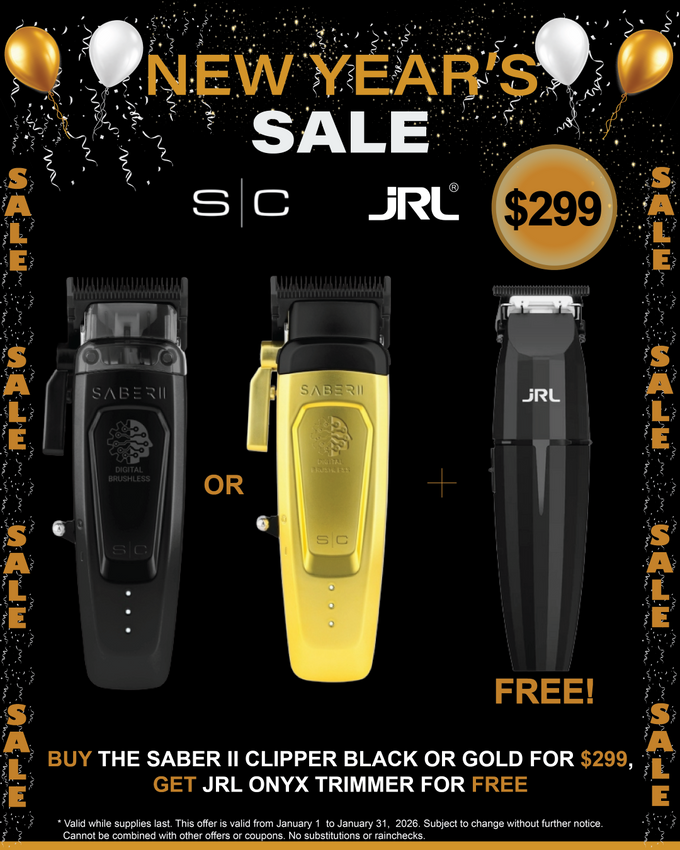 StyleCraft Saber II Clipper + JRL Onyx Trimmer Combo