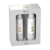 Two bottles of '360' skincare products in a white box on a white background