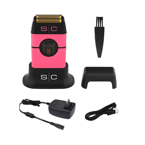 Stylecraft Instinct Metal Shaver - Double Foil with IN2 Vector Motor and Intuitive Torque Control - Pink SC807PK