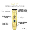 Stylecraft Saber - Professional Full Metal Body Digital Brushless Motor Cordless Hair Trimmer - Gold SC405G