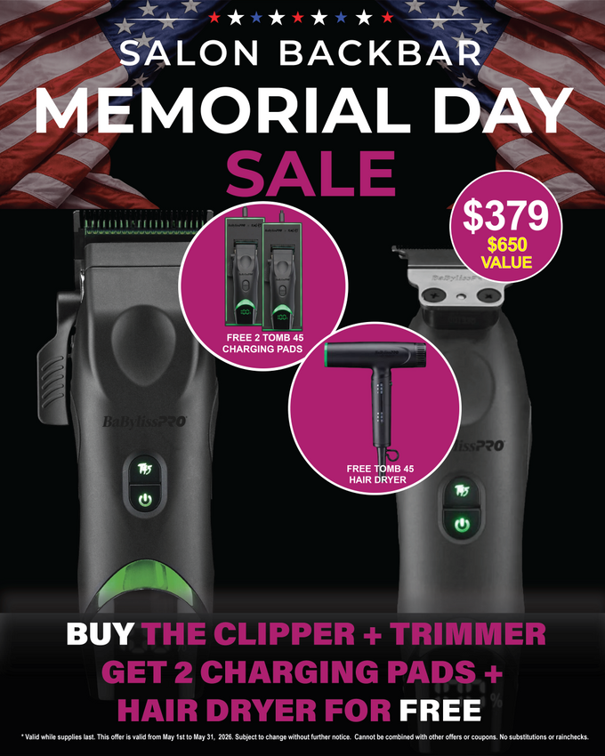 Babyliss Tomb 45 T45 Clipper + T45 Trimmer + Tomb45 Nano Titanium Dryer Combo