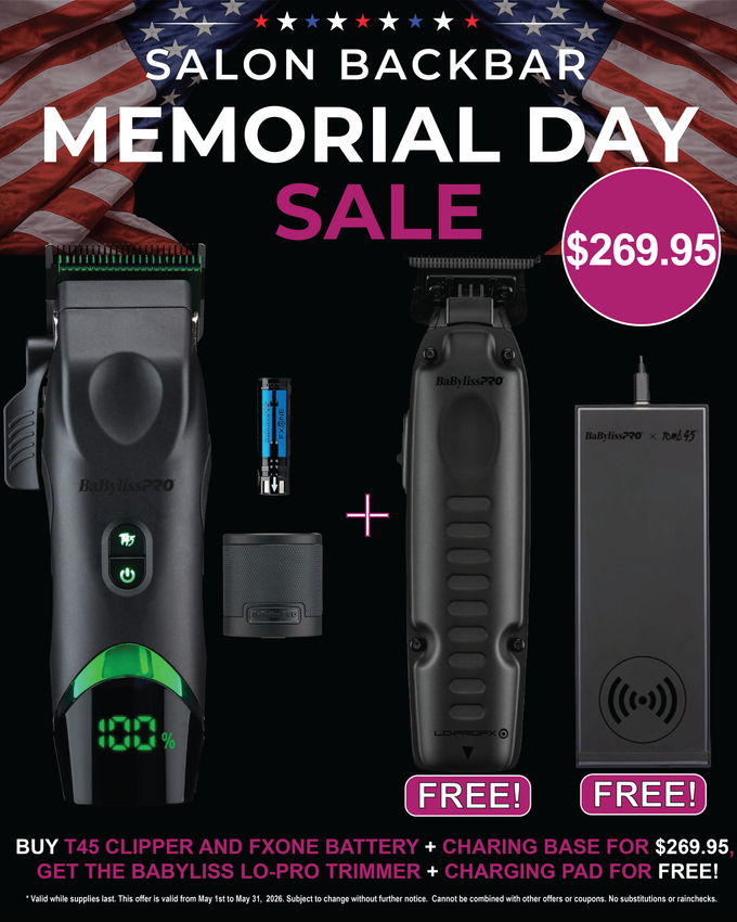 BaBylissPRO FXONE T45 Clipper Bundle + FREE LO-PRO Trimmer & Tomb45 Pad