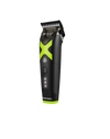 Hair clipper with green accents on a white background